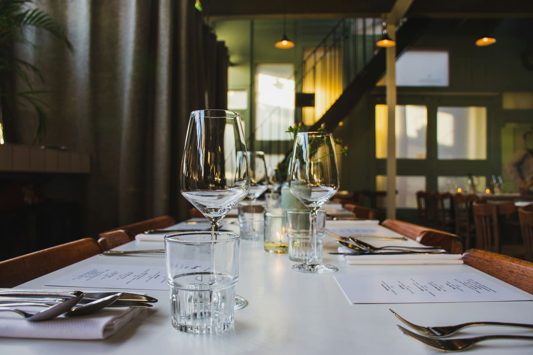 A table set for guests at a UAE restaurant